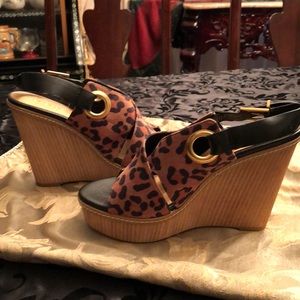 Sexy BCBG Wedge Sandals